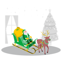 پیش‌نمایش فایل santa-going-to-deliver-gifts-7265836 از پک کریسمس
