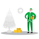 پیش‌نمایش فایل santa-with-christmas-gift-7265817 از پک کریسمس