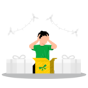 پیش‌نمایش فایل surprising-boy-with-christmas-gift-7265818 از پک کریسمس
