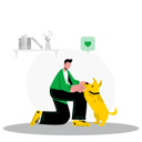 پیش‌نمایش فایل boy-playing-with-dog-7984148 از پک حیوانات خانگی | جانوران | توله سگ