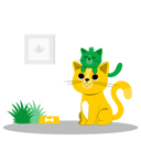 پیش‌نمایش فایل little-cat-sitting-on-mother-7984144 از پک حیوانات خانگی | جانوران | توله سگ