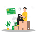 پیش‌نمایش فایل boy-doing-online-shopping-8735469 از پک خرید آنلاین