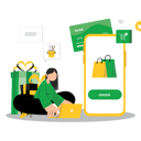 پیش‌نمایش فایل female-doing-online-shopping-8735480 از پک خرید آنلاین