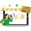 پیش‌نمایش فایل female-doing-online-shopping-8735481 از پک خرید آنلاین