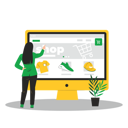پیش‌نمایش فایل girl-doing-online-shopping-8735457 از پک خرید آنلاین
