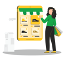 پیش‌نمایش فایل girl-doing-online-shopping-8735458 از پک خرید آنلاین