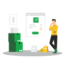پیش‌نمایش فایل male-doing-online-shopping-8735447 از پک خرید آنلاین