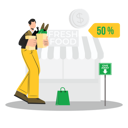 پیش‌نمایش فایل man-doing-online-shopping-8735435 از پک خرید آنلاین