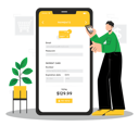 پیش‌نمایش فایل man-doing-online-shopping-8735471 از پک خرید آنلاین