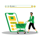 پیش‌نمایش فایل man-doing-online-shopping-8735472 از پک خرید آنلاین