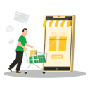پیش‌نمایش فایل online-shopping-cart-8735454 از پک خرید آنلاین