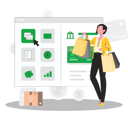پیش‌نمایش فایل online-shopping-payment-8735440 از پک خرید آنلاین