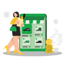 پیش‌نمایش فایل woman-doing-online-shopping-8735439 از پک خرید آنلاین