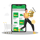 پیش‌نمایش فایل woman-doing-online-shopping-8735476 از پک خرید آنلاین