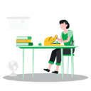 پیش‌نمایش فایل girl-put-book-in-bag-8997581 از پک آموزش