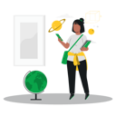 پیش‌نمایش فایل girl-studying-geography-8997587 از پک آموزش