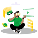 پیش‌نمایش فایل boy-is-enjoying-virtual-reality-technology-10141392 از پک متاورس