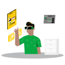 پیش‌نمایش فایل boy-is-enjoying-virtual-reality-technology-10141396 از پک متاورس