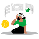 پیش‌نمایش فایل girl-is-enjoying-virtual-reality-technology-10141391 از پک متاورس