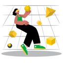 پیش‌نمایش فایل girl-is-viewing-geometrical-shapes-10141404 از پک متاورس