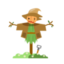 پیش‌نمایش فایل scarecrow-8928328 از پک باغبانی مزرعه