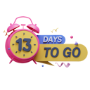 پیش‌نمایش فایل 13-days-to-go-7555837 از پک بنر شمارش معکوس فروش روزهای باقی مانده