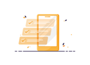 پیش‌نمایش فایل tasklist-on-phone-4496667 از پک گردش کار با وظایف تکمیل شده