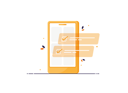 پیش‌نمایش فایل tasks-on-phone-4496673 از پک گردش کار با وظایف تکمیل شده