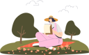 پیش‌نمایش فایل girl-painting-while-sitting-on-grass-in-park-4930752 از پک سرگرمی
