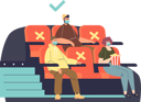 پیش‌نمایش فایل people-in-cinema-keep-social-distance-while-watching-movie-4930722 از پک سرگرمی