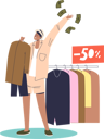 پیش‌نمایش فایل woman-buying-new-clothes-with-50-percent-sale-4930756 از پک سرگرمی