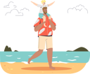 پیش‌نمایش فایل father-and-daughter-on-beach-4931227 از پک فضای باز