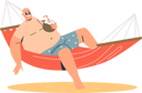 پیش‌نمایش فایل man-relaxing-in-hammock-while-drinking-coconut-juice-4931224 از پک فضای باز