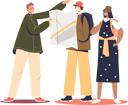 پیش‌نمایش فایل man-showing-couple-tourist-right-direction-4931210 از پک فضای باز
