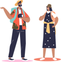 پیش‌نمایش فایل tourist-couple-with-backpacks-4931213 از پک فضای باز