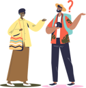 پیش‌نمایش فایل tourist-man-with-camera-ask-woman-for-help-with-right-direction-4931211 از پک فضای باز