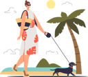 پیش‌نمایش فایل woman-walking-with-dog-4931231 از پک فضای باز