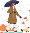 پیش‌نمایش فایل woman-walking-with-dog-while-raining-4931229 از پک فضای باز