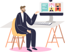 پیش‌نمایش فایل online-business-conference-4930493 از پک کسب و کار