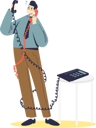 پیش‌نمایش فایل overworked-businessman-having-two-phone-conversation-4930531 از پک کسب و کار
