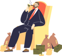 پیش‌نمایش فایل rich-businessman-lighting-cigar-with-dollar-4930546 از پک کسب و کار