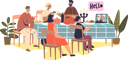 پیش‌نمایش فایل big-family-call-grandparents-via-video-chat-at-thanksgiving-holiday-dinner-sit-at-celebration-table-4930832 از پک تعطیلات