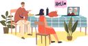 پیش‌نمایش فایل family-couple-has-thanksgiving-holiday-dinner-chat-online-via-video-call-grandparents-4930834 از پک تعطیلات