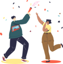 پیش‌نمایش فایل happy-couple-celebrating-holiday-event-with-cracker-and-confetti-4930840 از پک تعطیلات