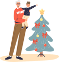 پیش‌نمایش فایل happy-grandfather-holding-on-hands-little-kid-boy-4930826 از پک تعطیلات