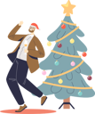 پیش‌نمایش فایل man-dancing-and-drink-champagne-at-xmas-party-4930829 از پک تعطیلات