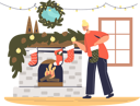 پیش‌نمایش فایل woman-hanging-christmas-socks-on-fireplace-for-preparing-christmas-4930806 از پک تعطیلات