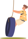 پیش‌نمایش فایل boy-riding-tyre-swing-4930960 از پک خانواده و کودکان 1