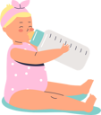 پیش‌نمایش فایل cute-little-baby-drinking-milk-from-bottle-4930984 از پک خانواده و کودکان 1