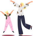 پیش‌نمایش فایل daughter-jumping-with-mother-4930992 از پک خانواده و کودکان 1